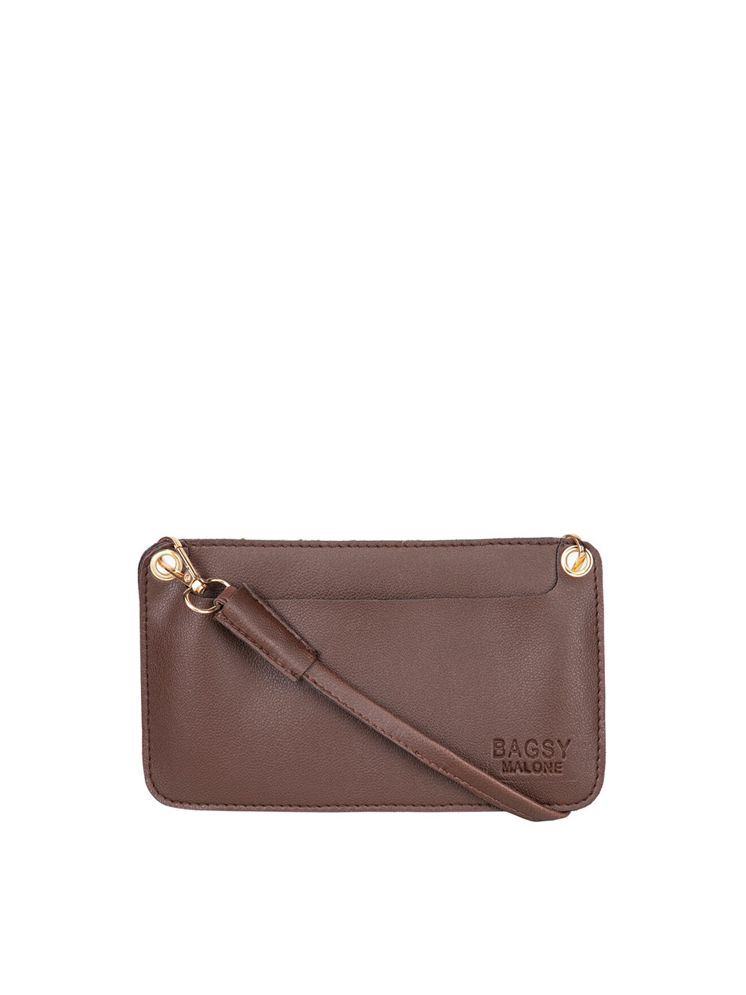 

Bagsy Malone Women Zip Detail Purse Clutch, Brown