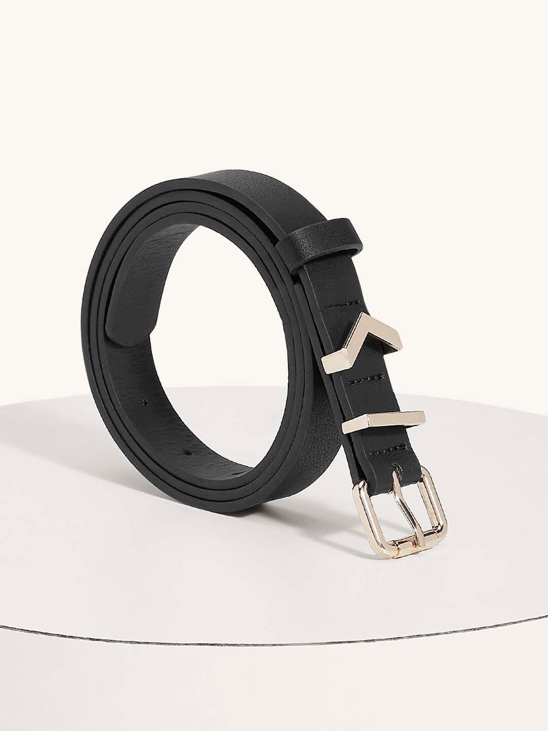 

Forever Glam by Pantaloons Women PU Belt, Black
