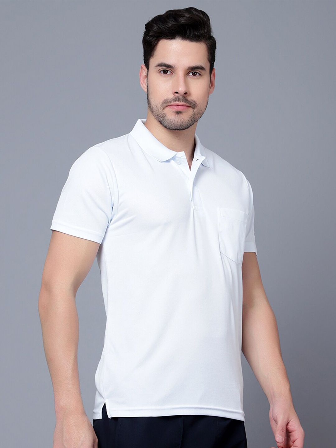 

Shiv Naresh Polo Collar T-shirt, White