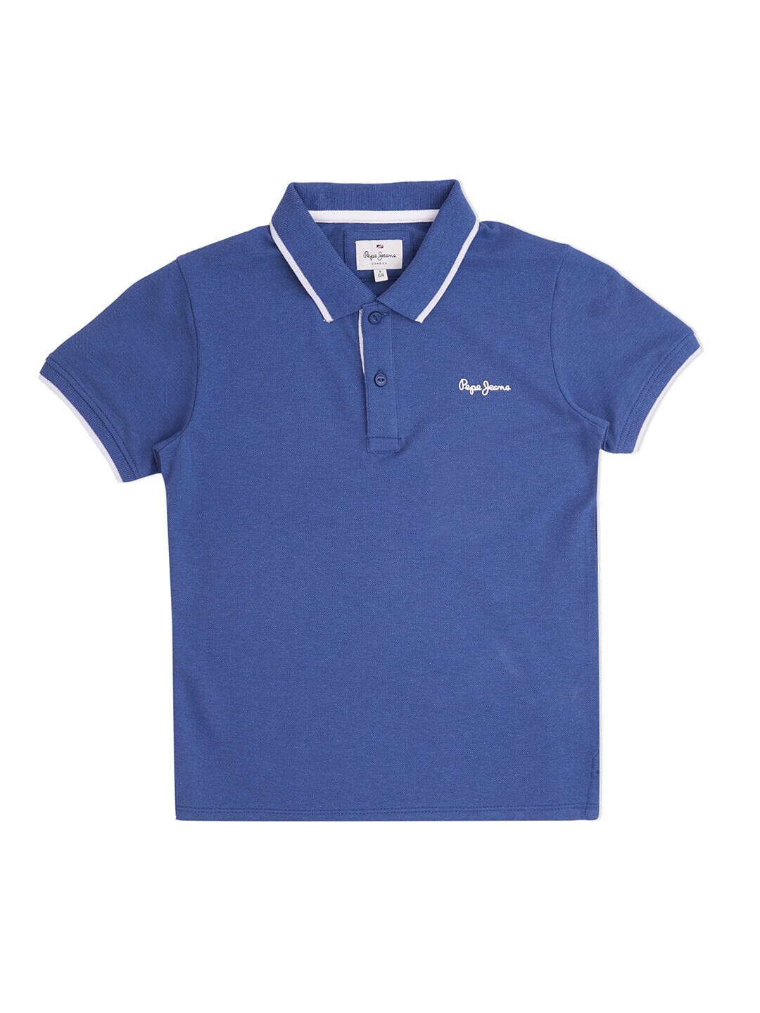 

Pepe Jeans Boys Polo Collar Cotton T-shirt, Navy blue