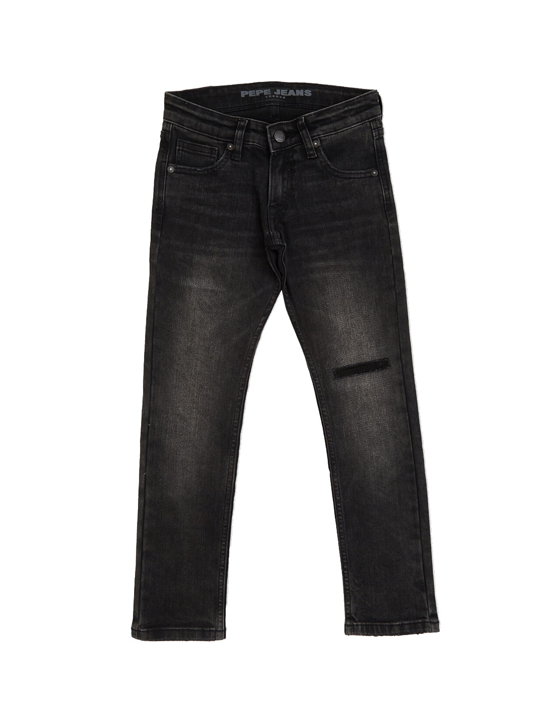 

Pepe Jeans Boys Comfort Relaxed Fit Mildly Distressed Light Fade Jeans, Black