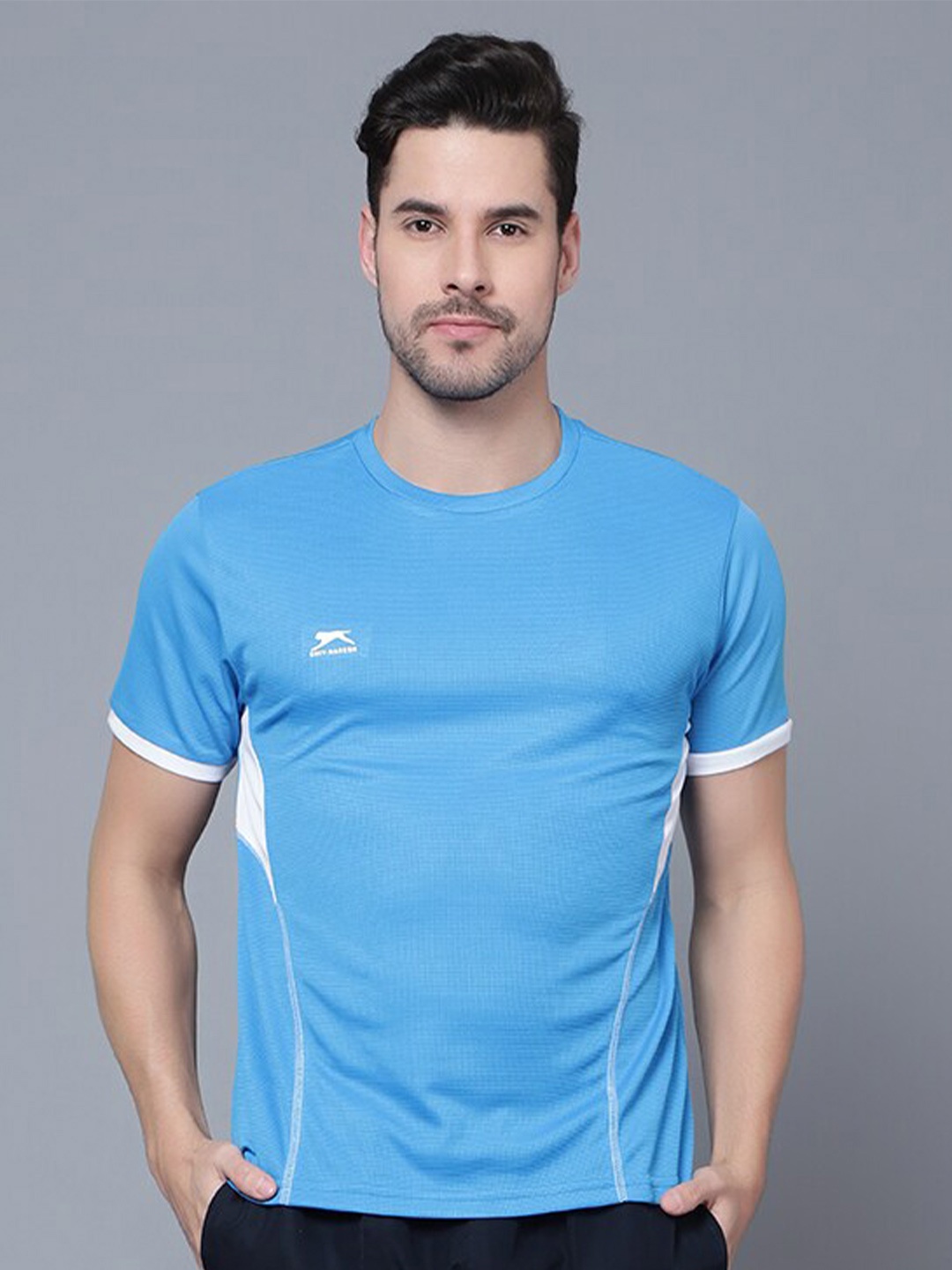 

Shiv Naresh 3D Chassis Training or Gym T-shirt, Blue