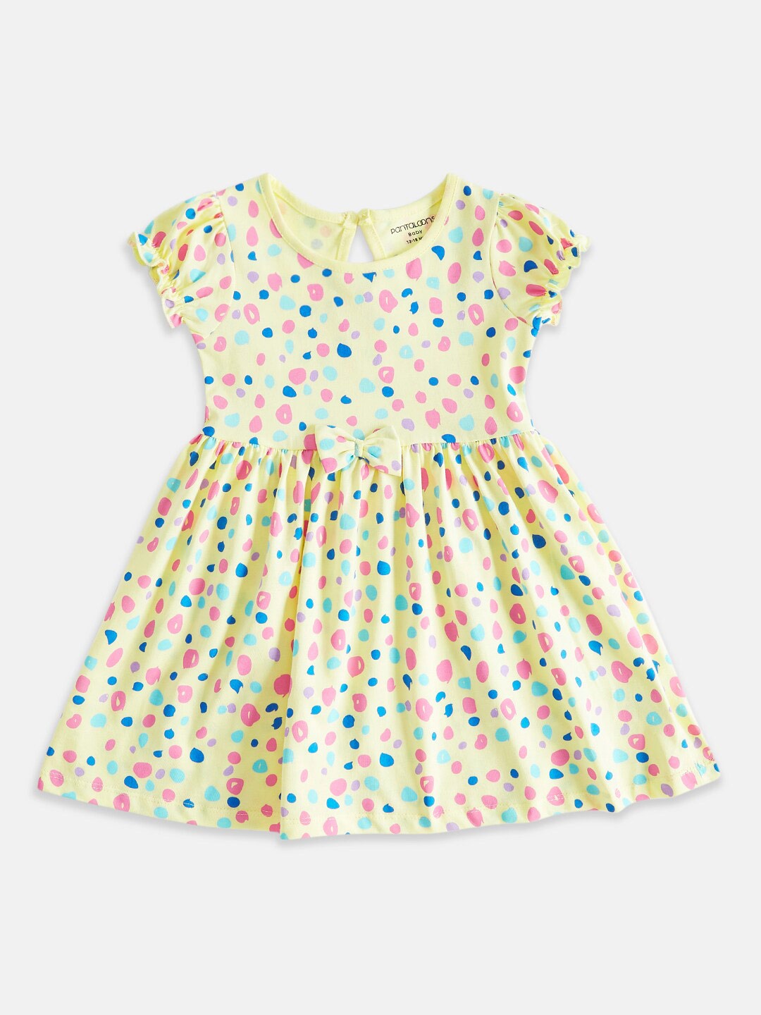 

Pantaloons Baby Printed Fit and Flare Dress, Yellow