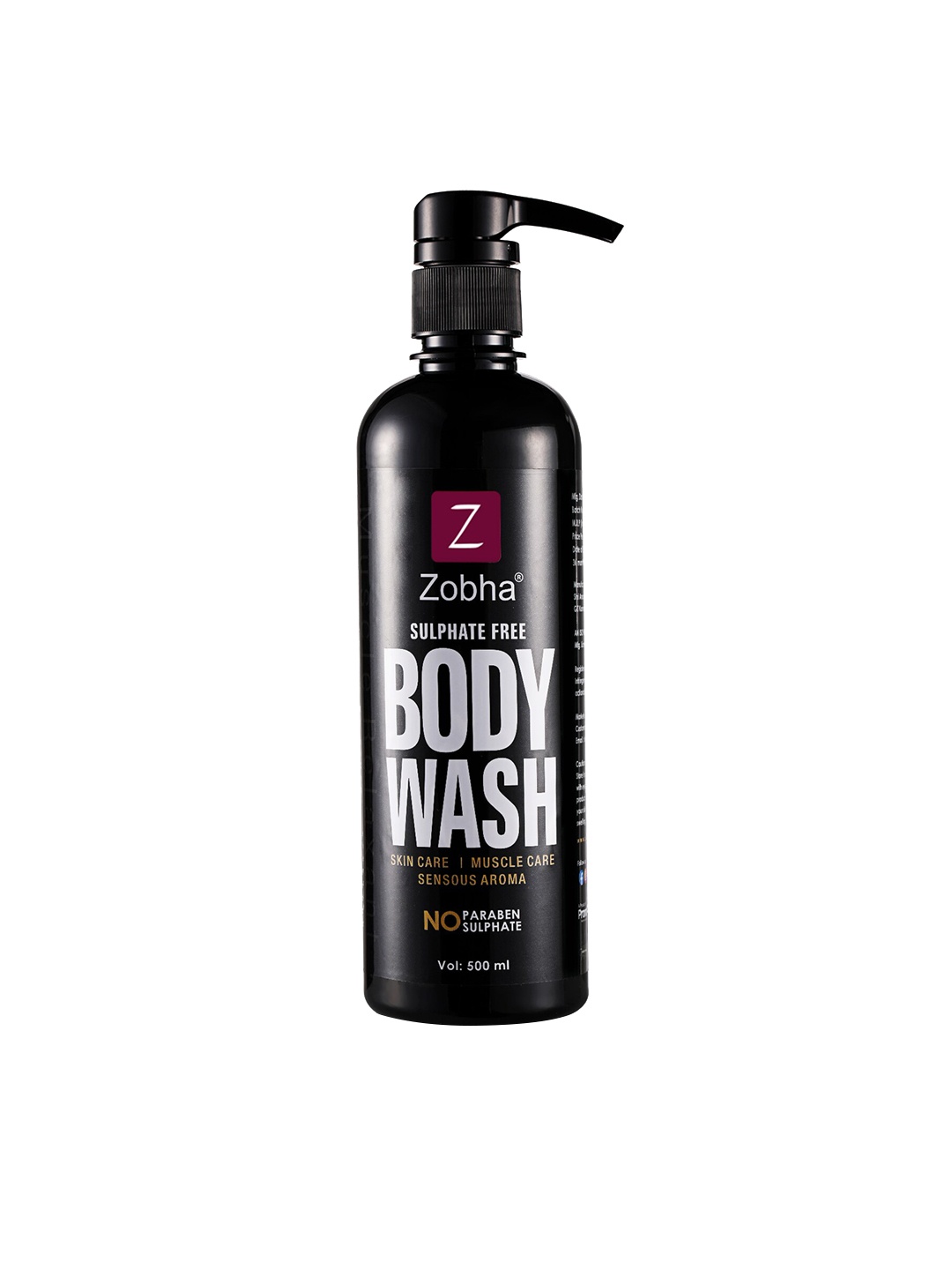 

Zobha Muscle Relaxant Body Wash - 500ml, Black