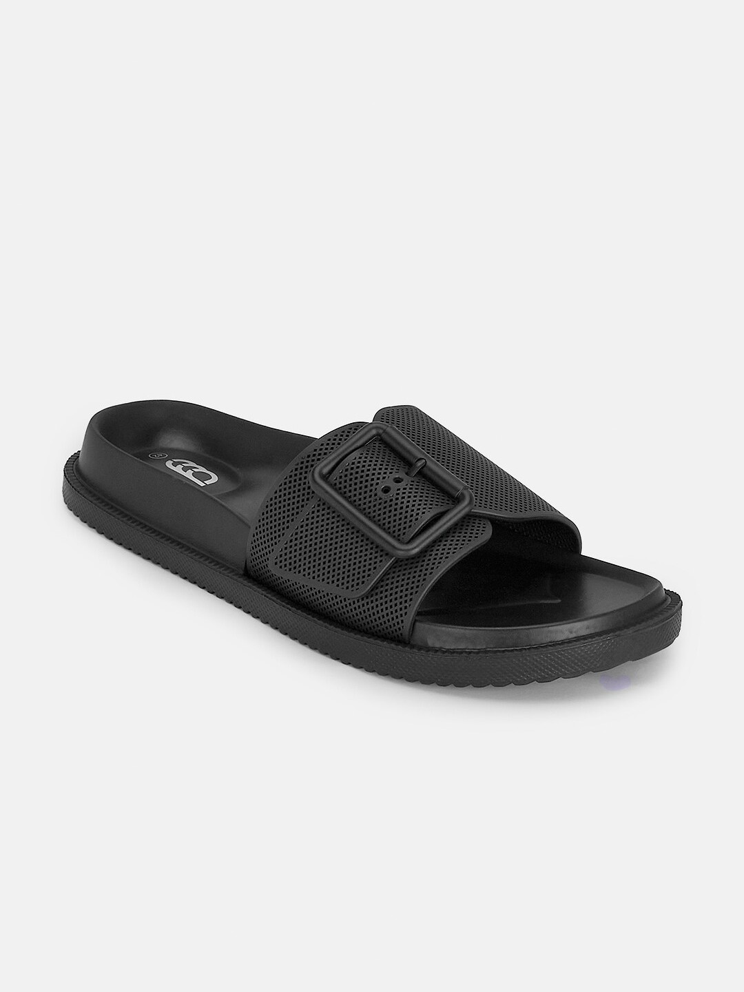 

Ajile by Pantaloons Men Plastic Casual Sliders, Black