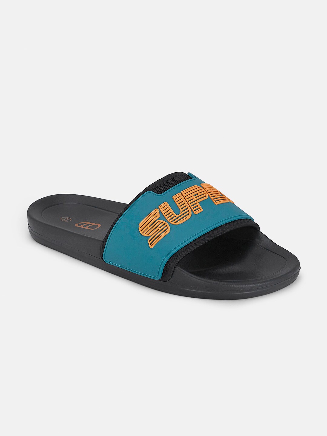 

Ajile by Pantaloons Men Typography Printed Plastic Sliders, Black