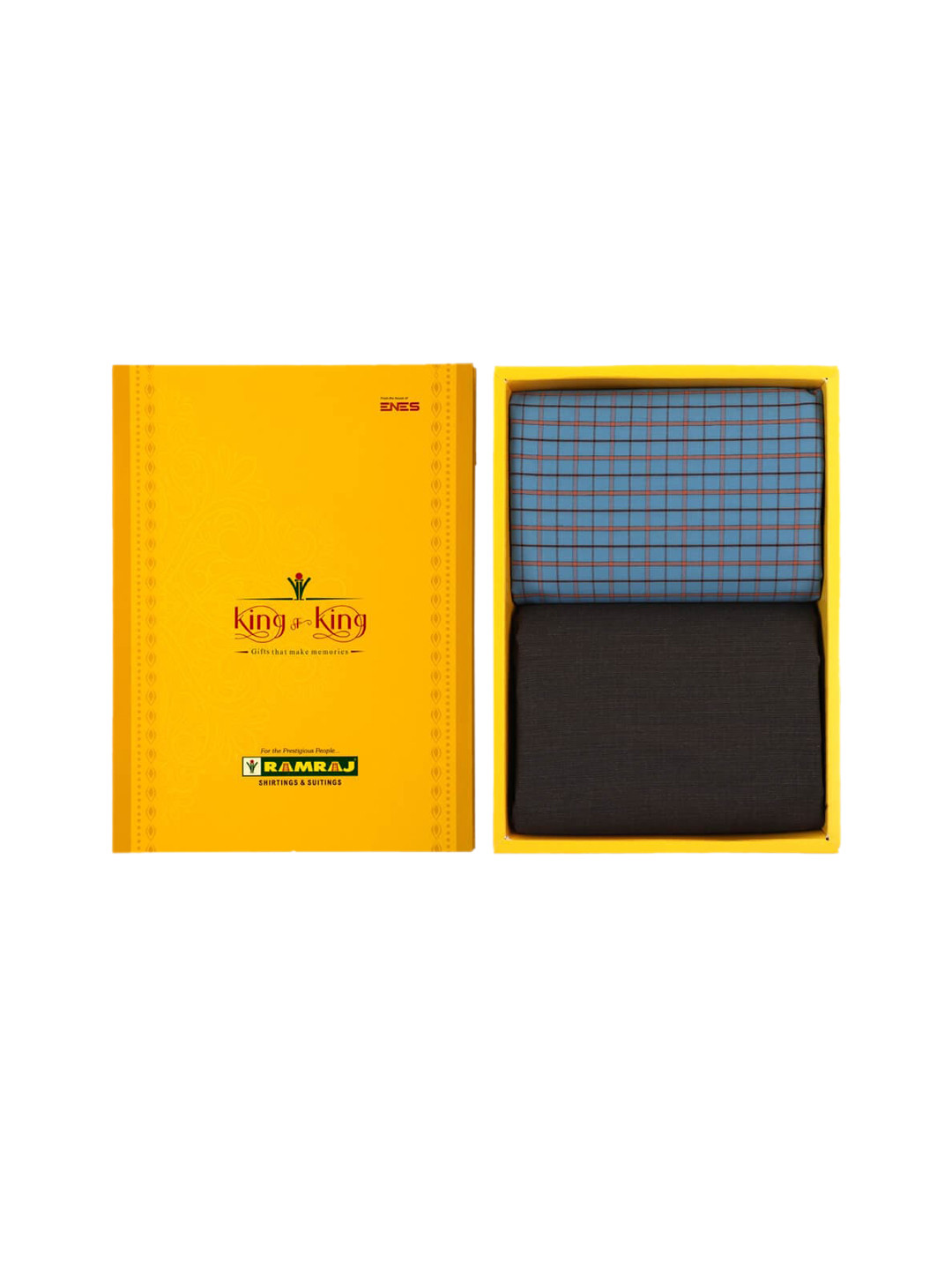 

Ramraj Men checked Shirt & Trouser Clothing Fabric, Blue