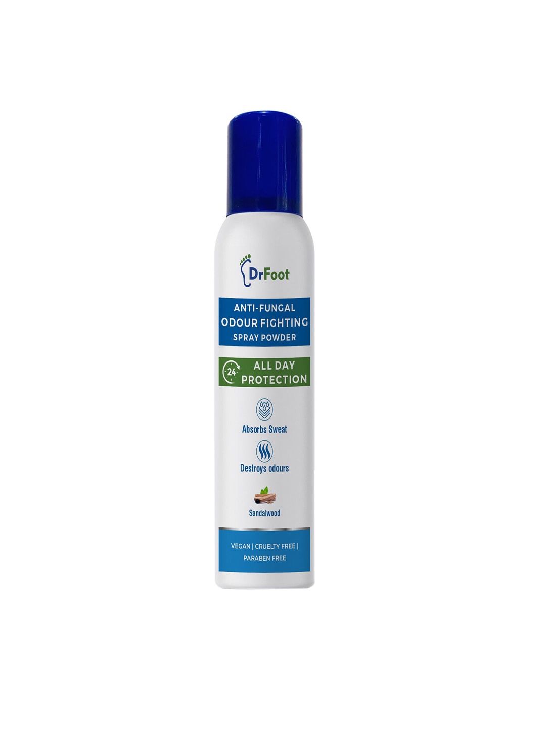 

Dr Foot Anti-Fungal Odour Fighting Spray Powder - 130 ml, White