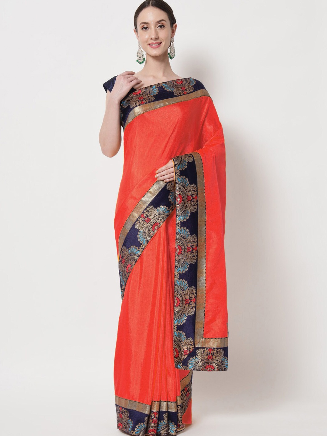 

B4ME.COM Zari Silk Cotton Mysore Silk Saree, Red