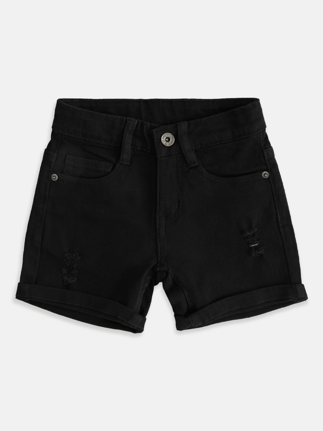 

Pantaloons Junior Boys Denim Shorts, Black