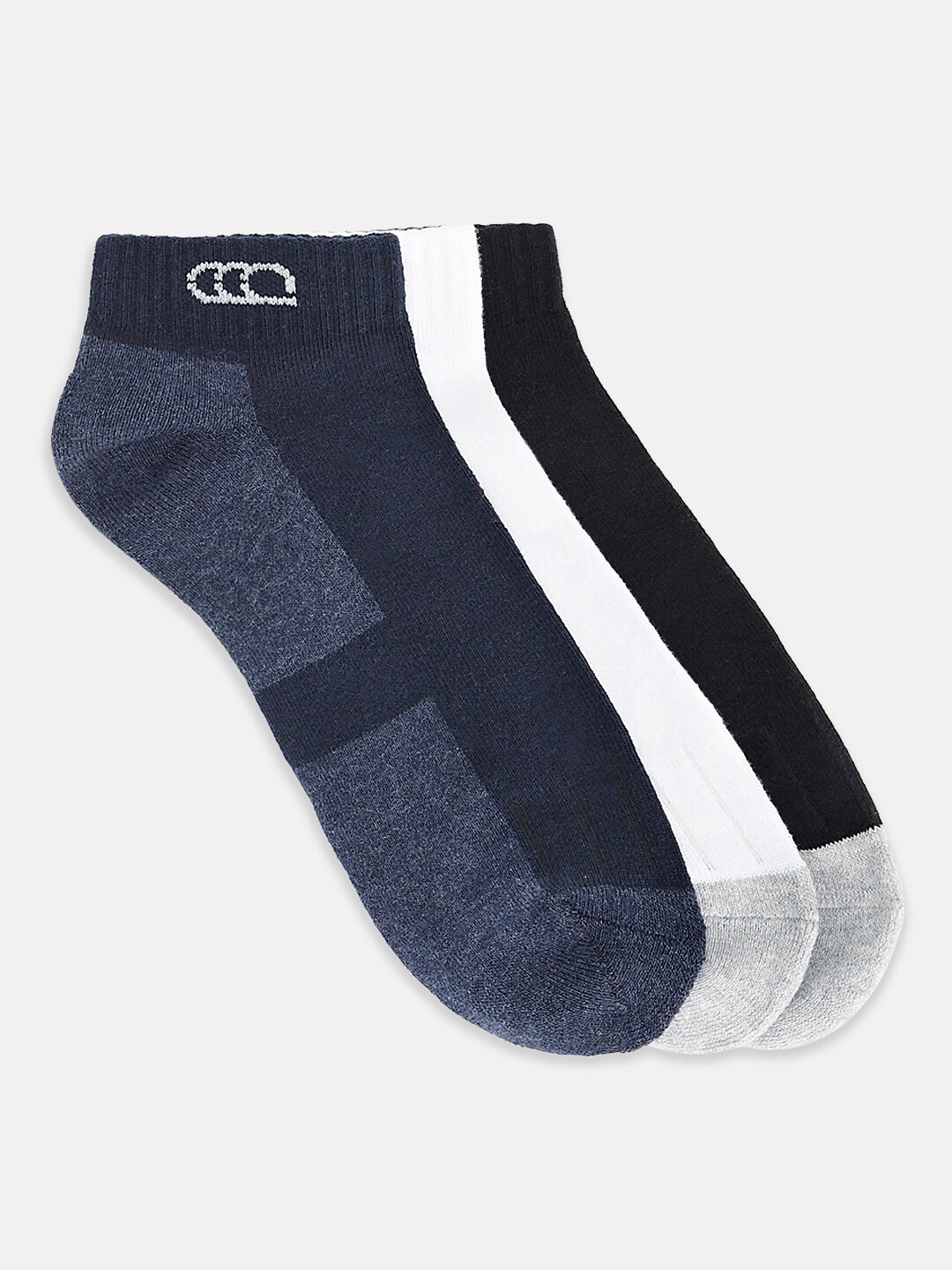 

Ajile by Pantaloons Men Pack Of 3 Patterned Ankle-Length Socks, Grey
