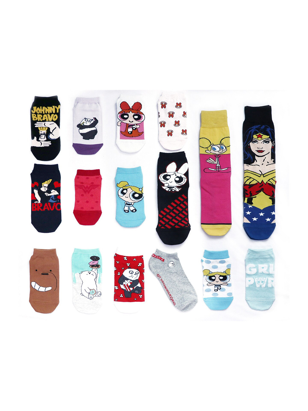 

Balenzia Women Pack Of 15 Patterned Ankle-Length Socks, Blue