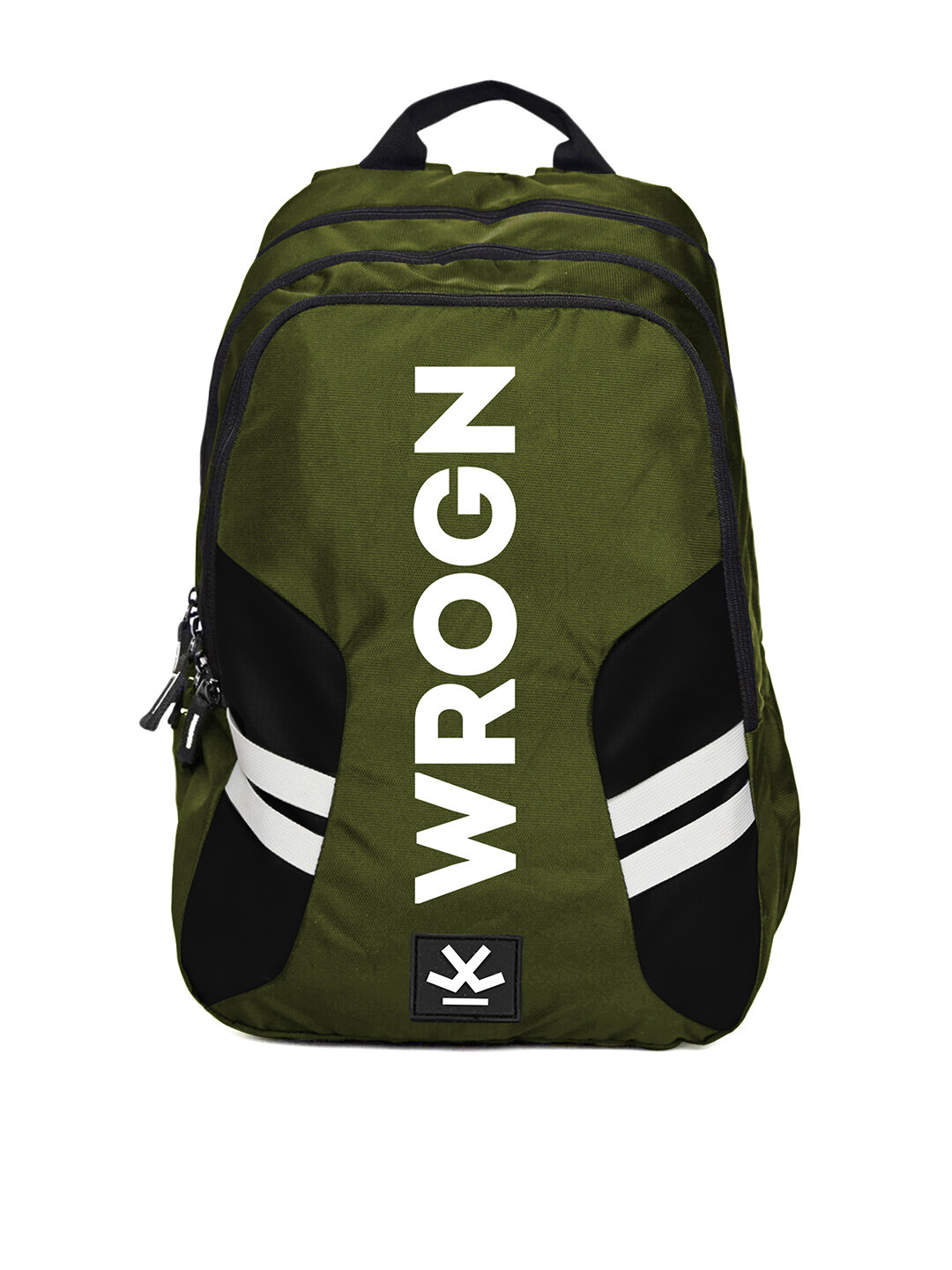 

WROGN Laptop Backpack with Reflective Strip, Olive