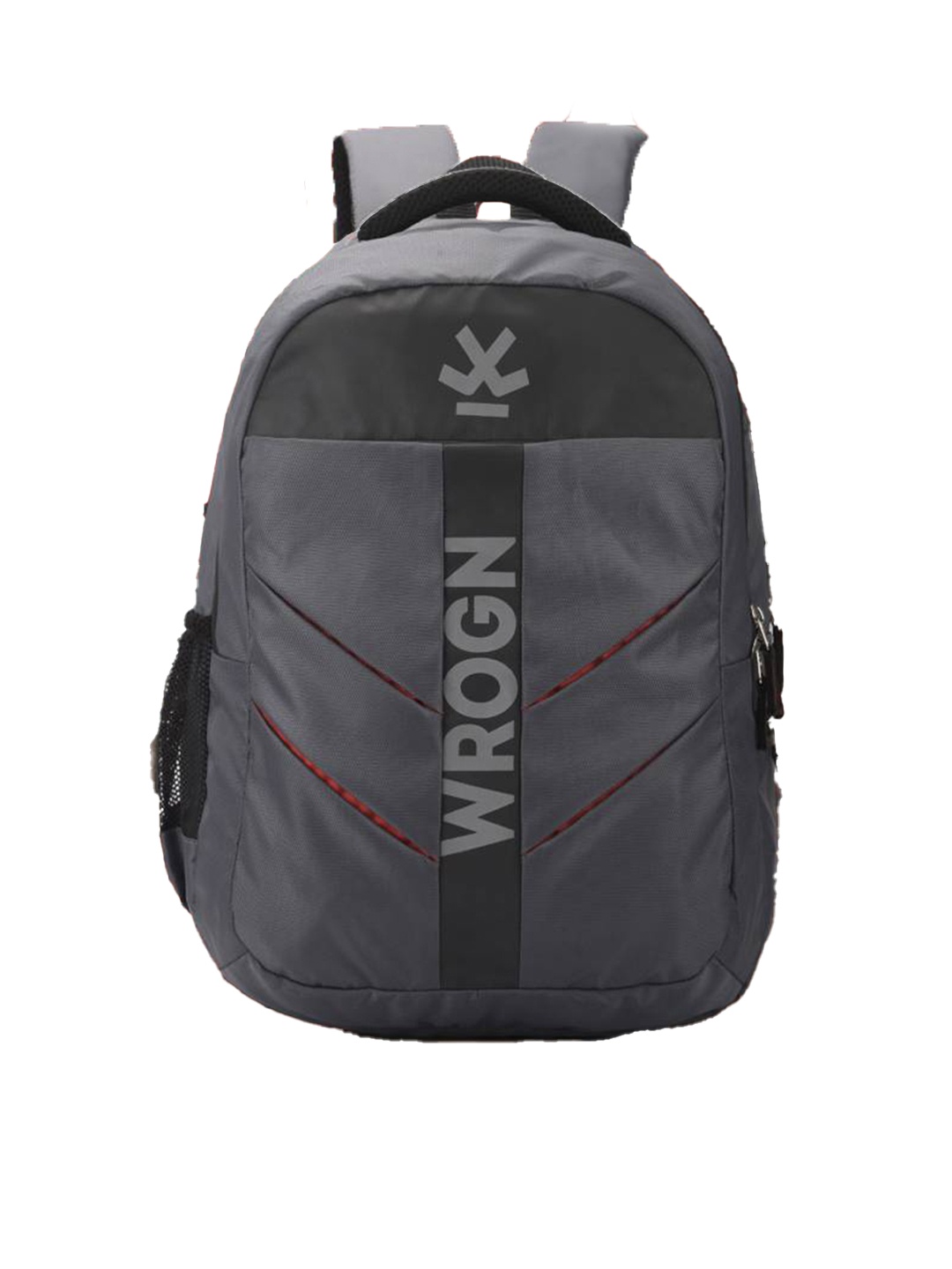 

WROGN Laptop Backpack with Reflective Strip, Grey