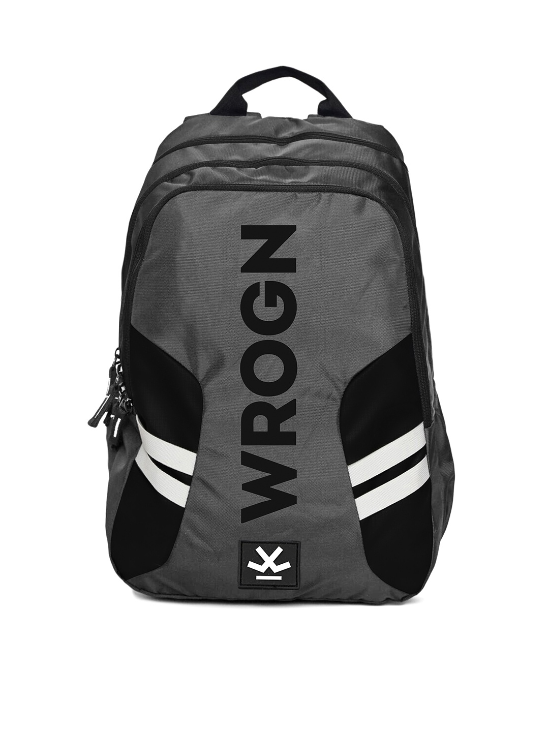 

WROGN Laptop Backpack with Reflective Strip, Grey