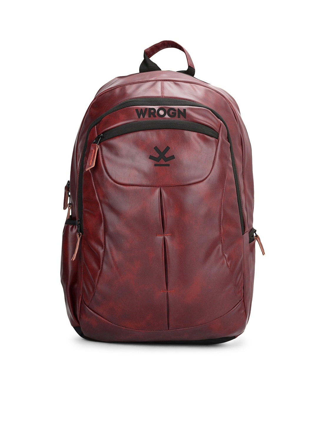 

WROGN Reflective Strip Large Backpack with Rain Cover, Maroon