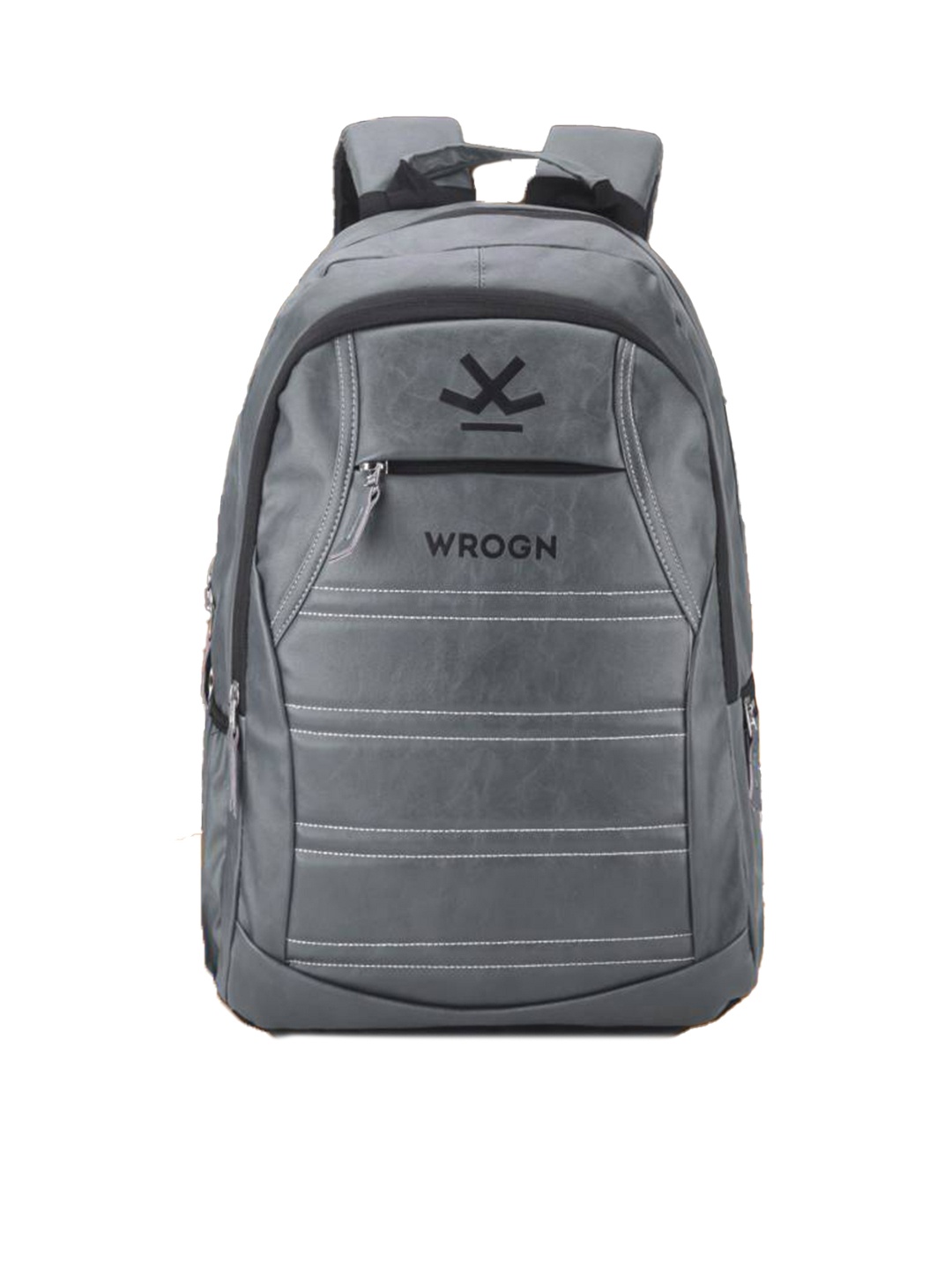 

WROGN Laptop Backpack with Reflective Strip, Grey