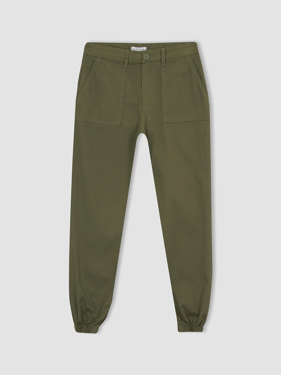 

DeFacto Women Pure Cotton Joggers, Olive