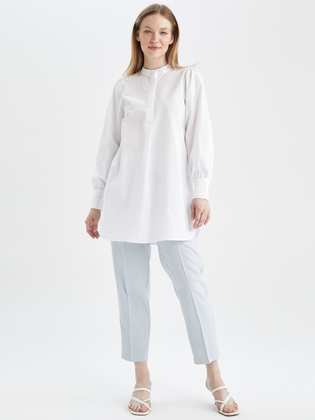 

DeFacto Women Parallel Trousers, Blue