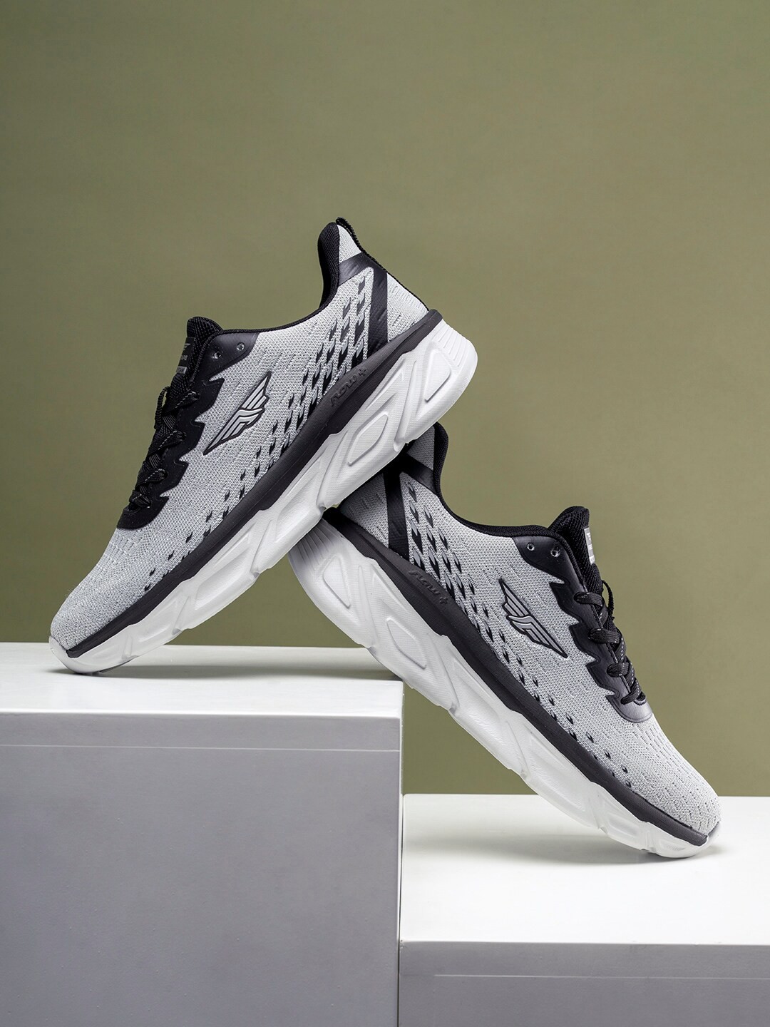 

Red Tape Men Textile Walking Lace-Up Shoes, Grey