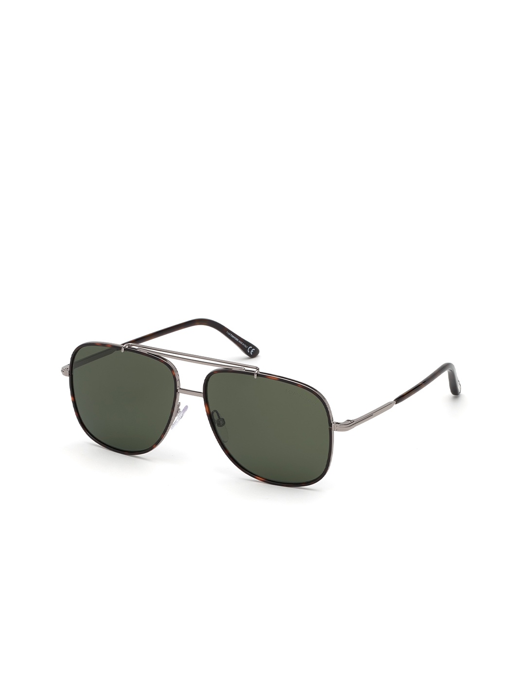 

Tom Ford Men Lens & Square Sunglasses with UV Protected Lens FT0693_14N, Green