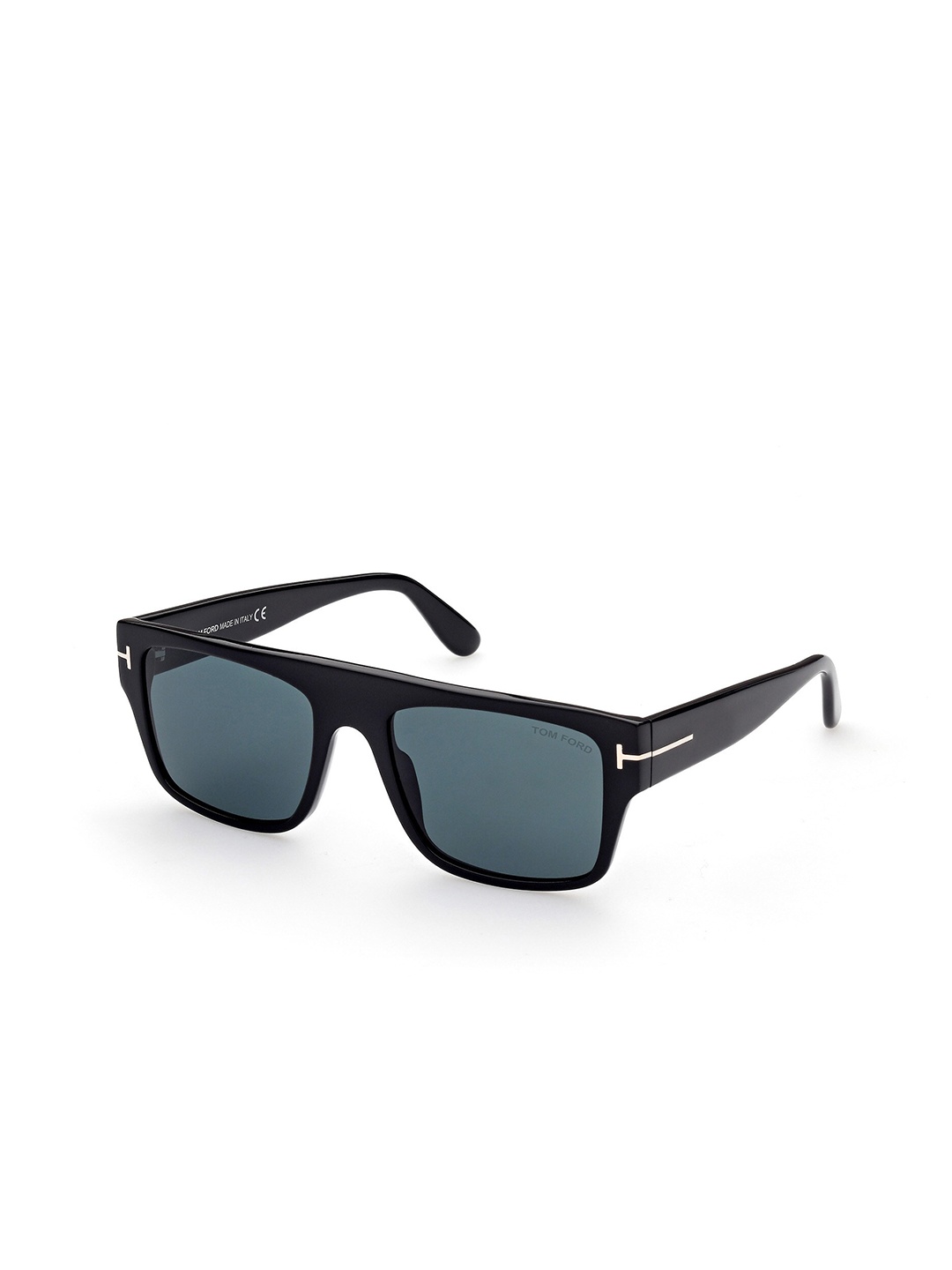 

Tom Ford Men Lens & Rectangle Sunglasses with UV Protected Lens FT0907_01V, Blue