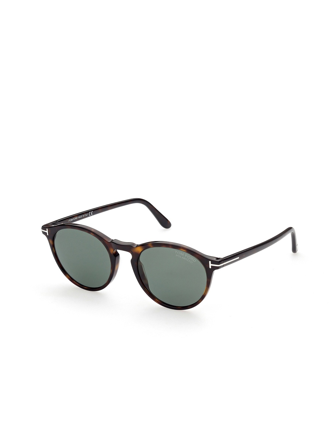 

Tom Ford Men Lens & Round Sunglasses with UV Protected Lens FT0904_52R, Green