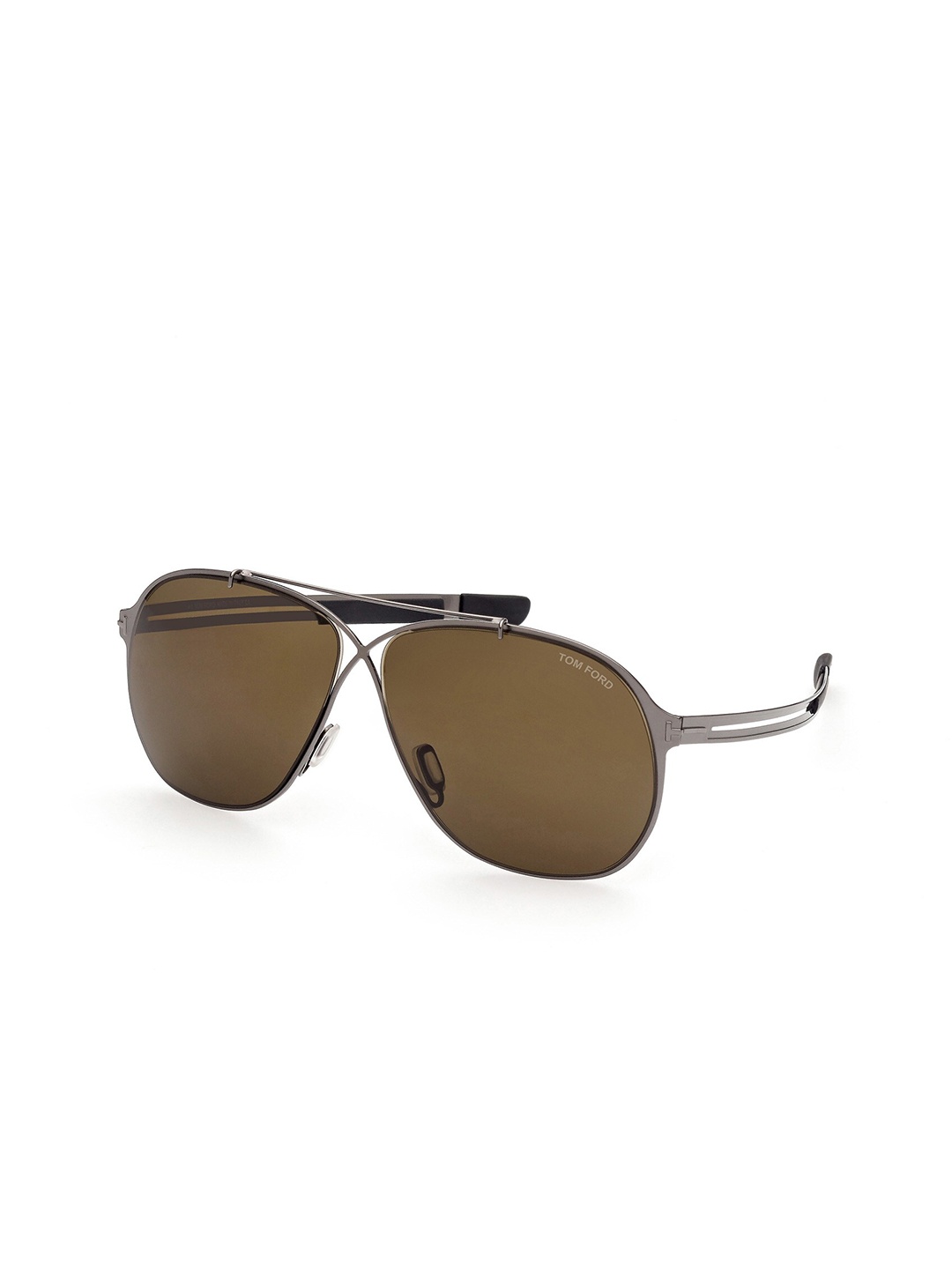 

Tom Ford Men Lens & Aviator Sunglasses with UV Protected Lens FT0829_12J, Brown