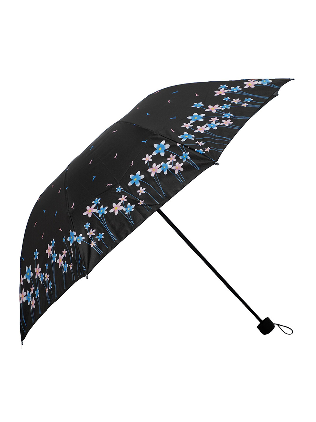 

LOOM LEGACY Printed 3-Fold Umbrella, Black