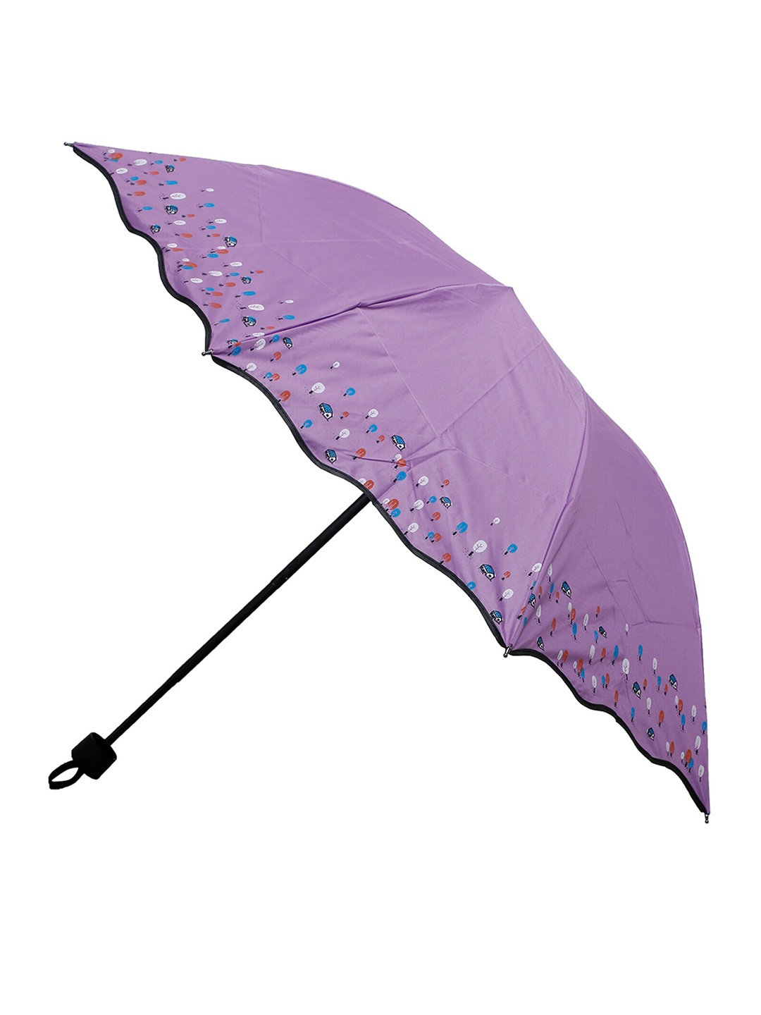

LOOM LEGACY Printed 3-Fold Umbrella, Purple