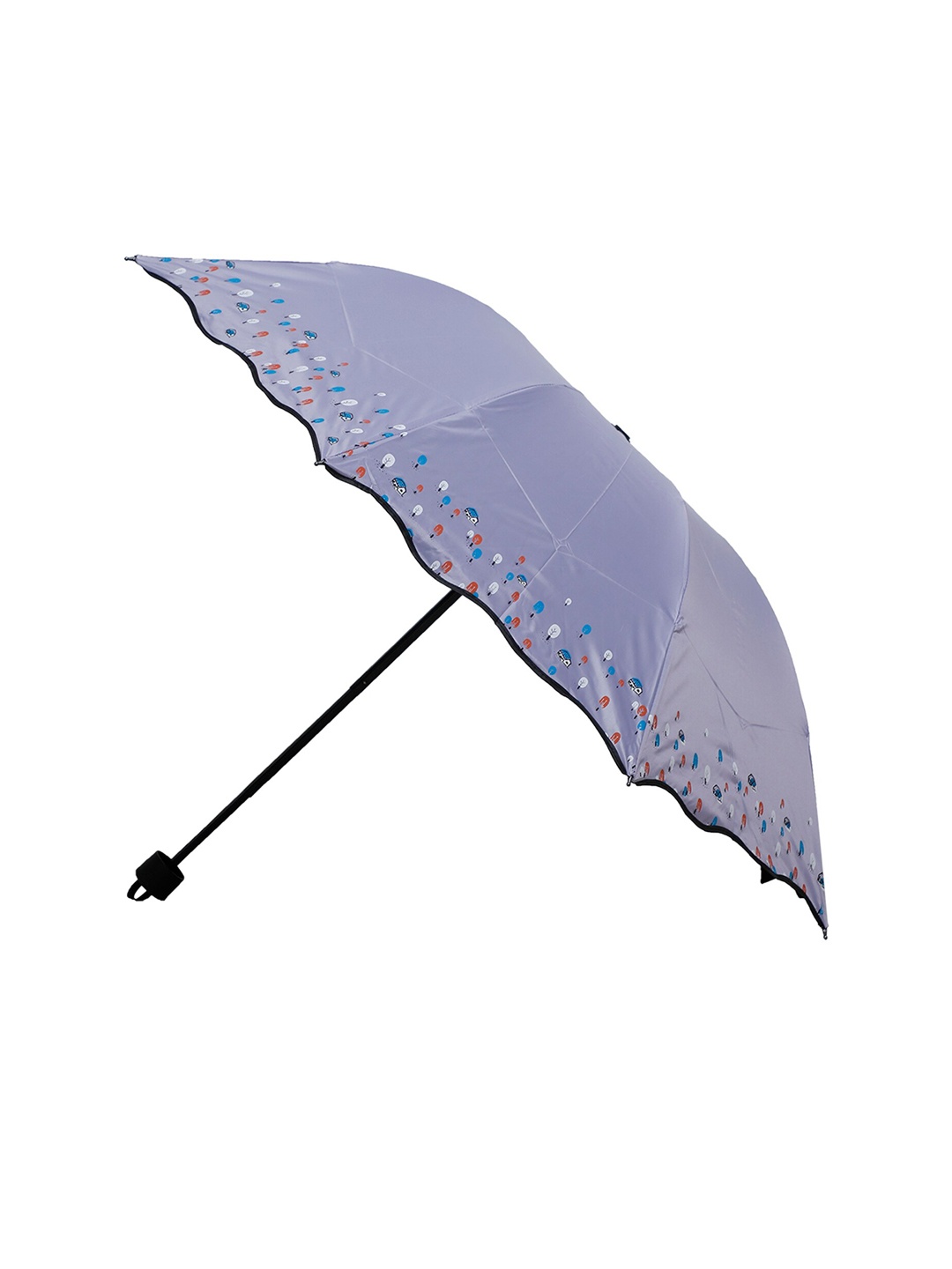 

LOOM LEGACY Printed 3-Fold Manual Umbrella, Lavender