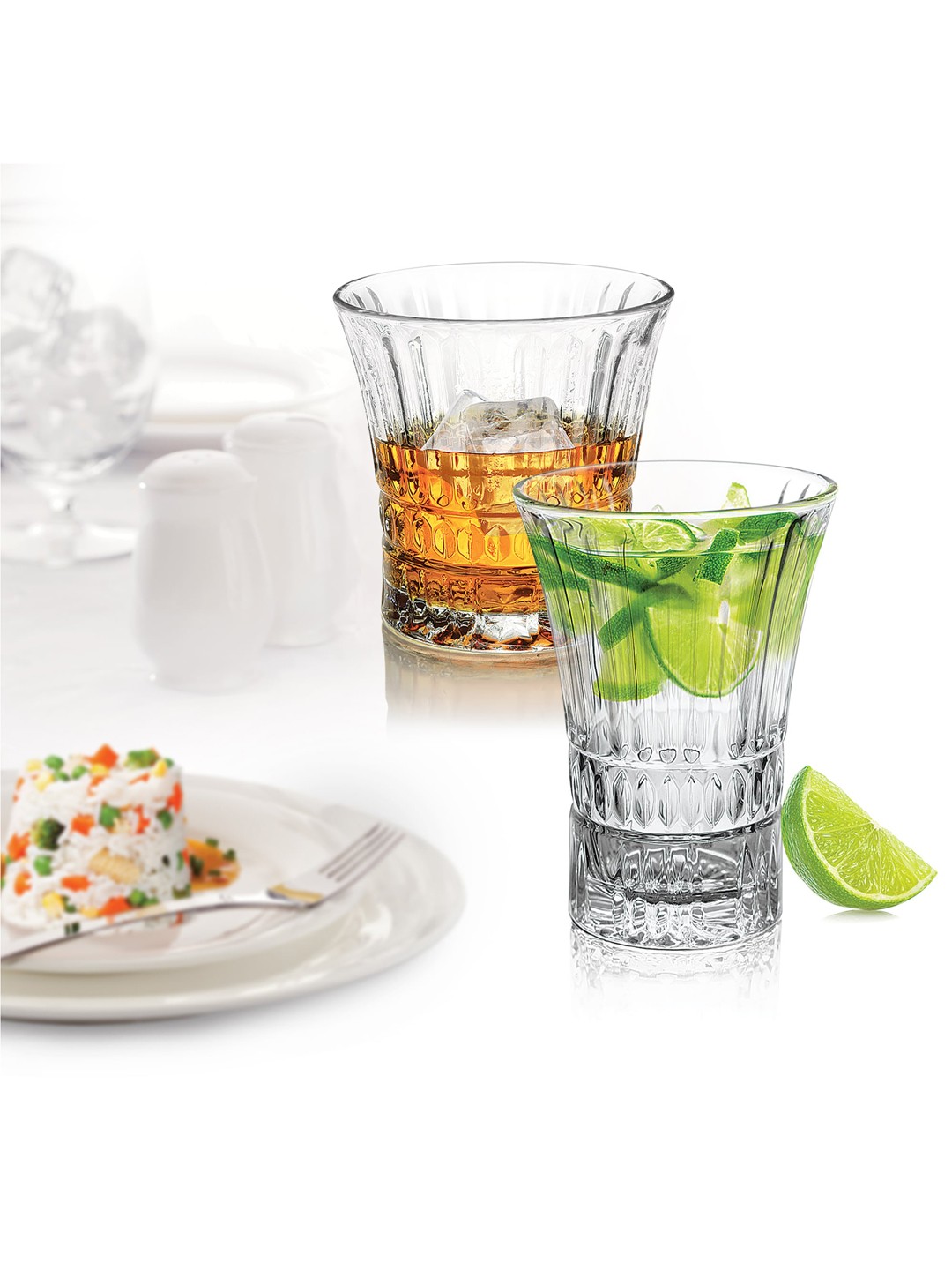 

Treo Turret 265 Water 6 Pieces Transparent Glass Tumblers 265 ml Each
