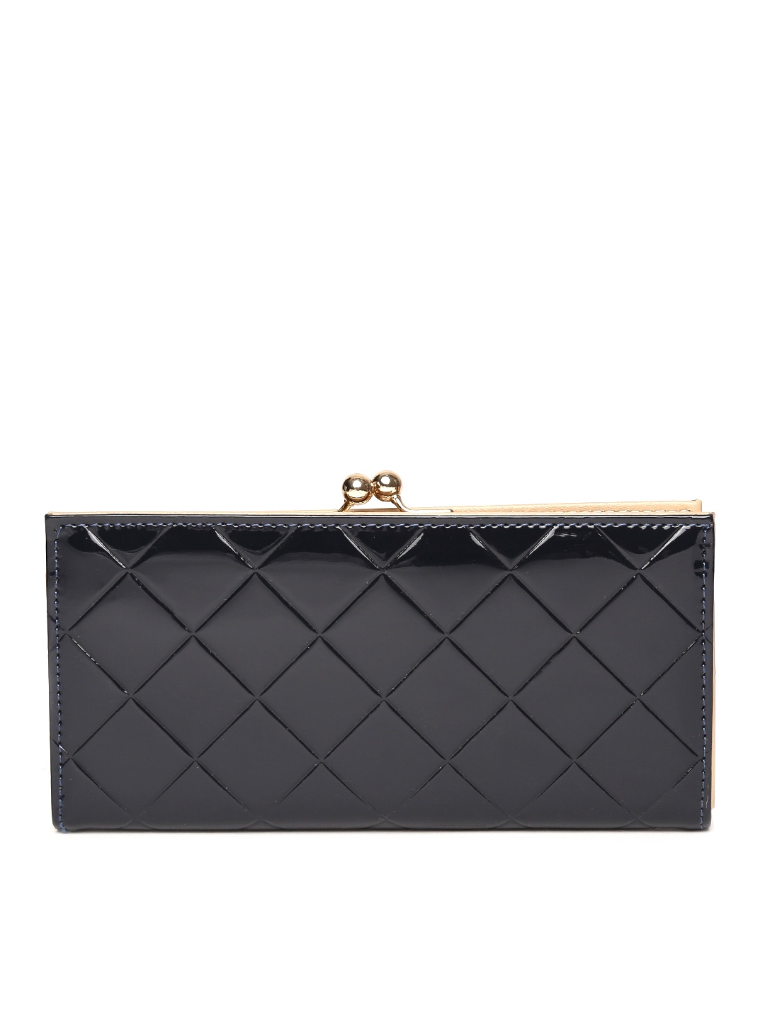 

Lino Perros Women Navy Quilted Wallet, Navy blue