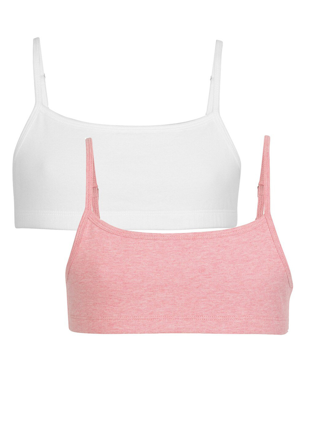 

Charm n Cherish Girls Pack of 2 Non Padded All Day Comfort Beginners Bra, White