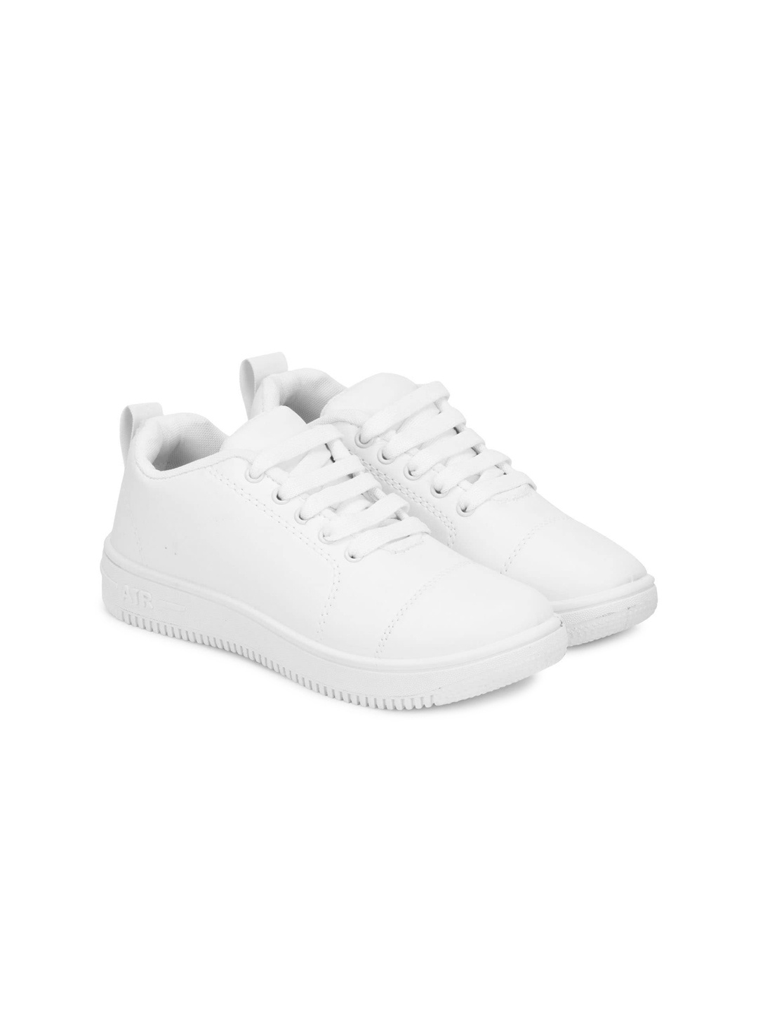 

KRAASA Women Round Toe Lace-Ups Sneakers, White