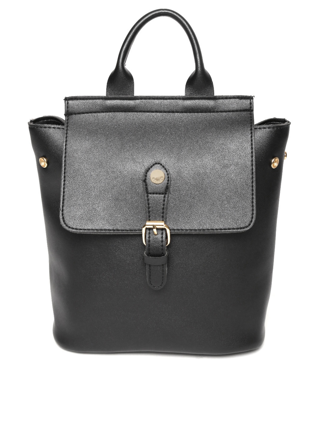 

Lino Perros Women Black Solid Backpack