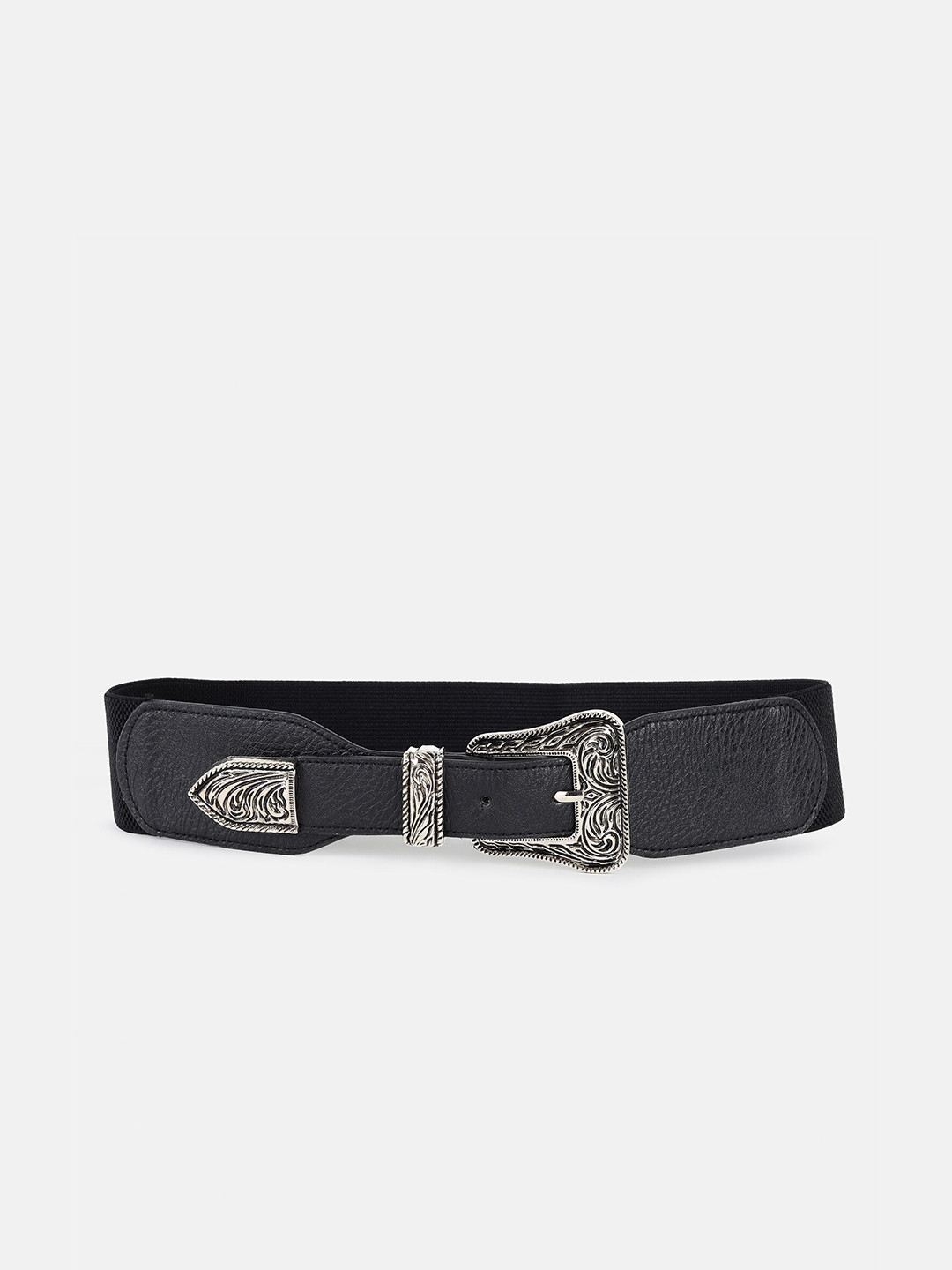 

Kazo Women Antique Buckle Belt, Black