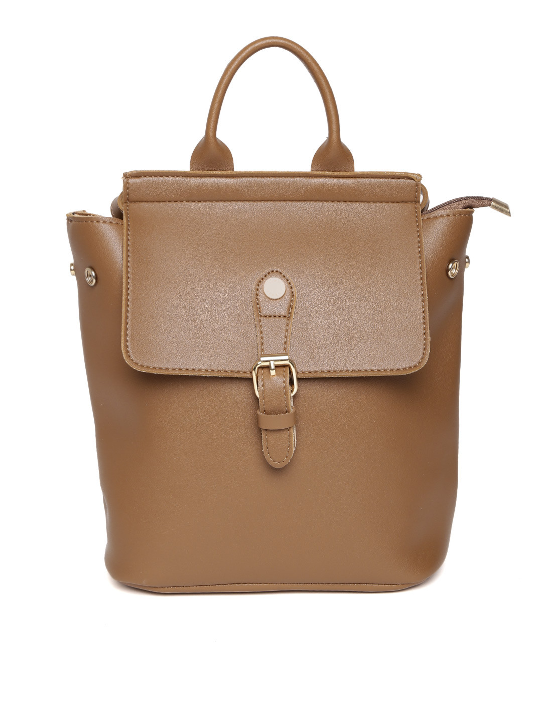 

Lino Perros Women Brown Solid Backpack