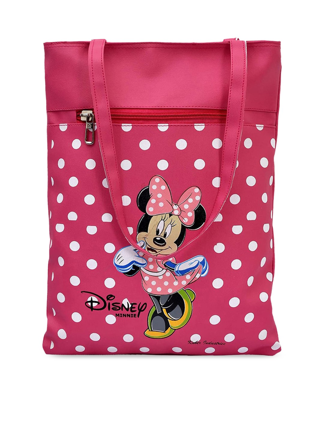 

Kuber Industries Disney Minnie Printed Structured Tote Bag, Pink