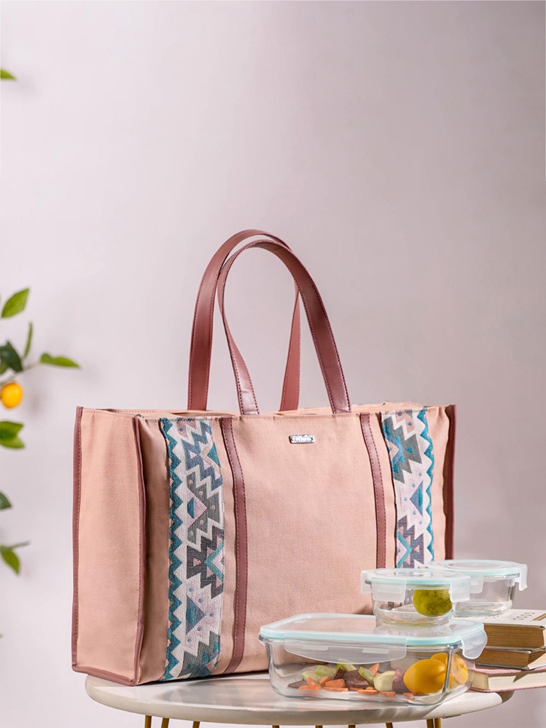 

Nestasia Geometric Printed Shoulder Hand Bag, Pink