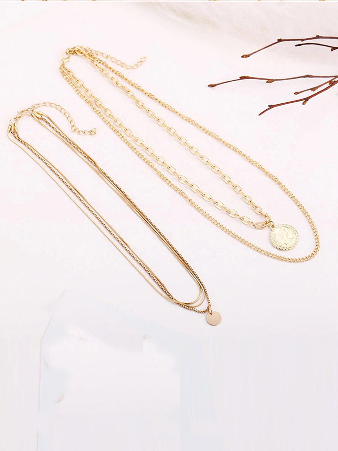 

Jewels Galaxy Set Of 2 Gold-Plated Layered Necklace