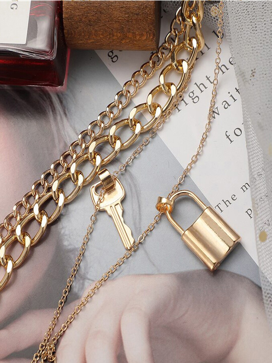 

Jewels Galaxy Gold-Plated Layered Necklace