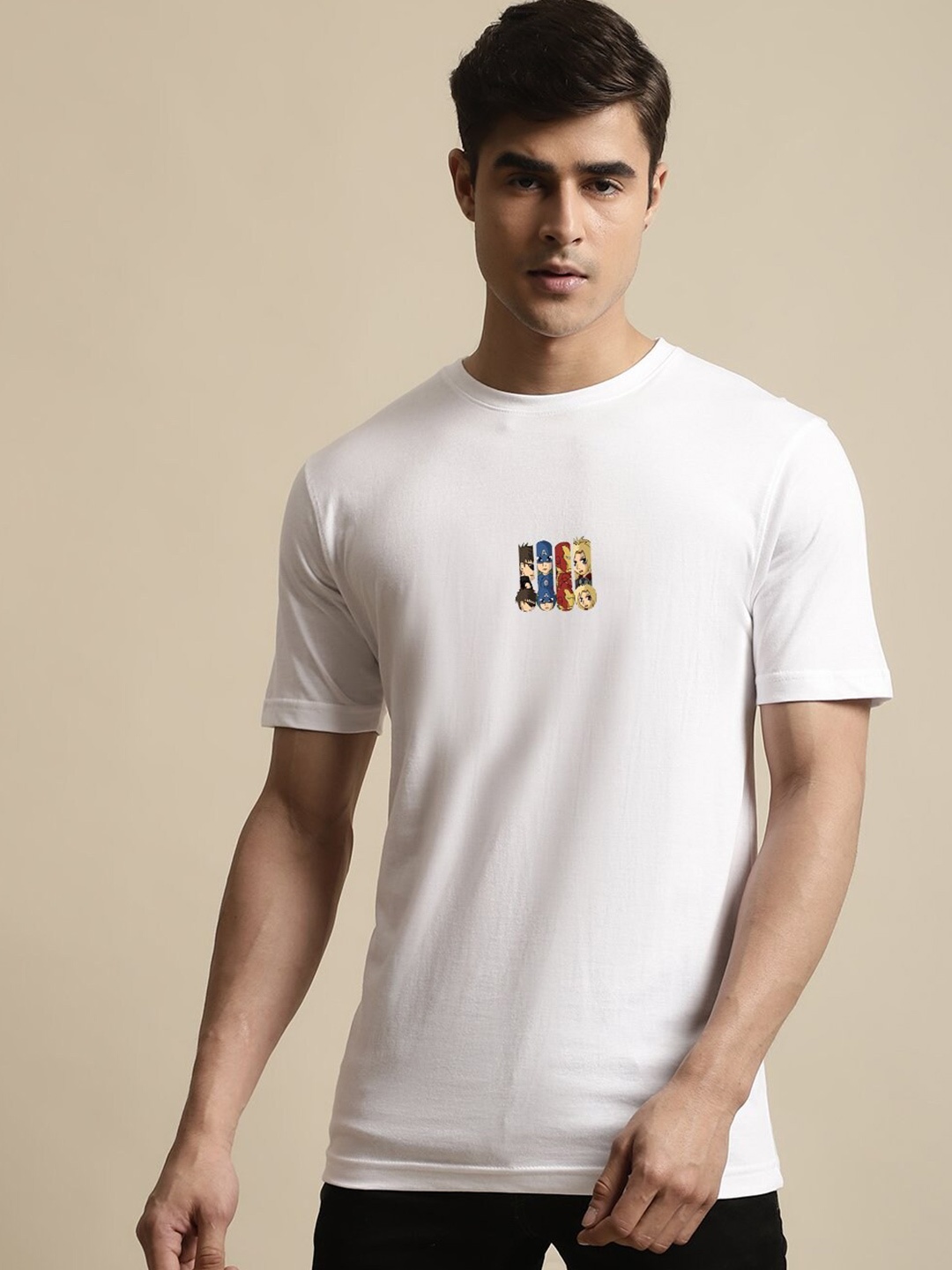 

borse lele Avenger Printed Pure Cotton T-shirt, White