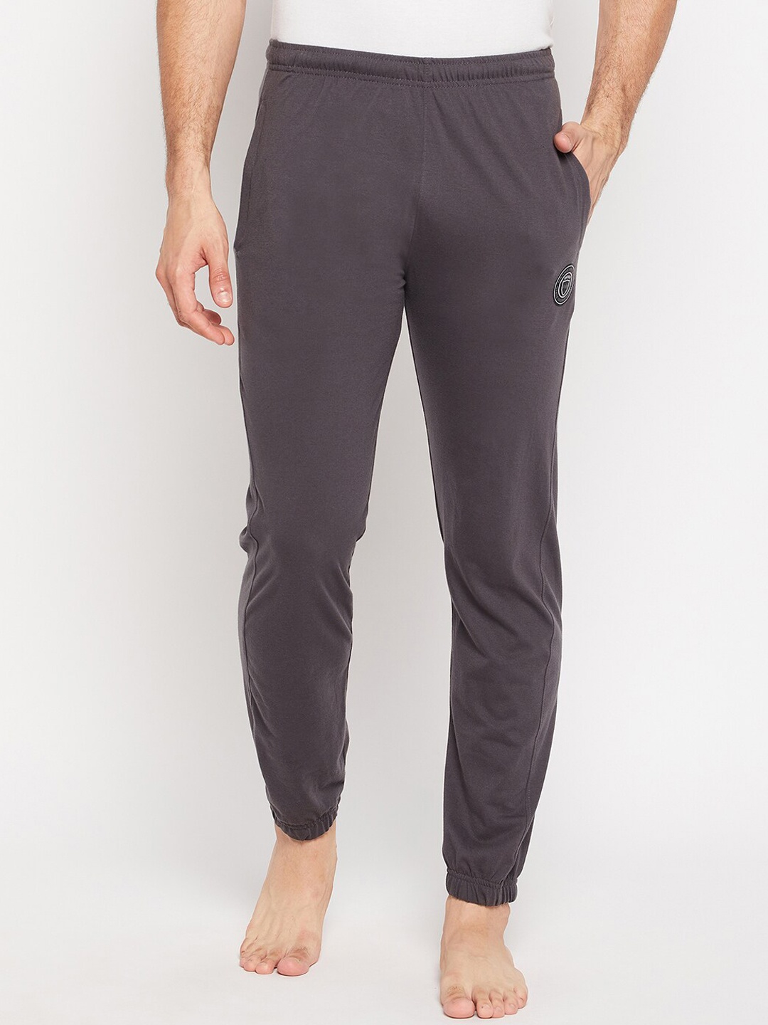 

Okane Men Mid-Rise Cotton Lounge Joggers, Charcoal