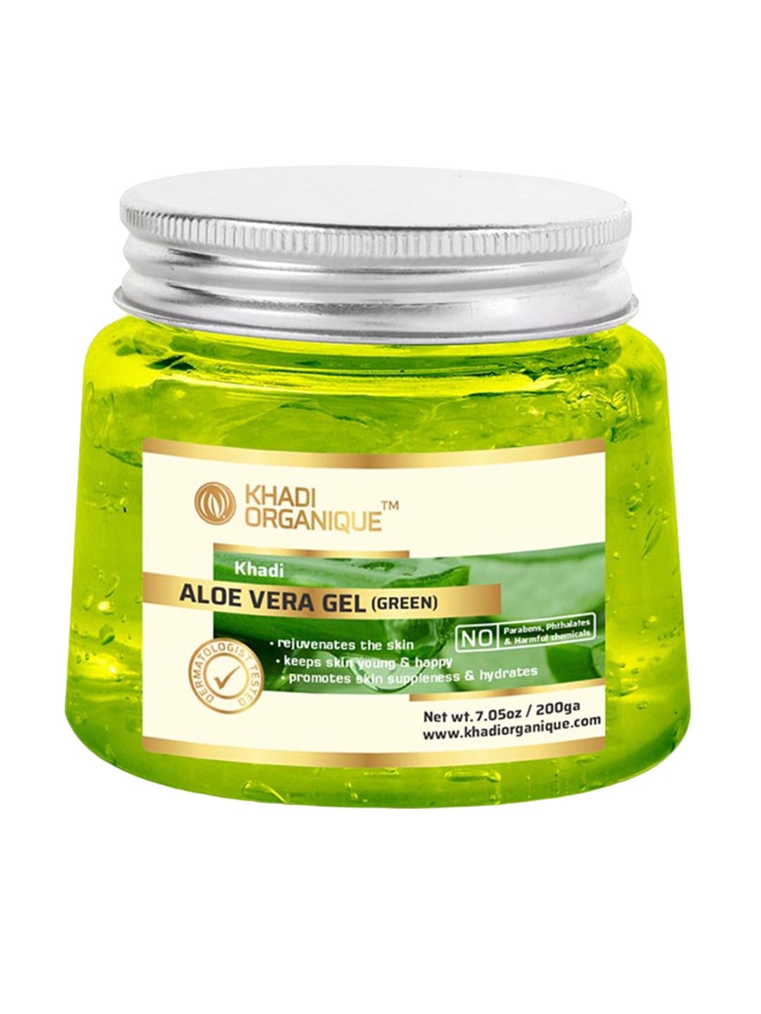 

Khadi Organique Khadi Aloe Vera Gel Face Moisturizer 200 g, Green