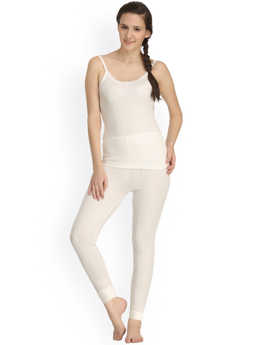

Kanvin Off-White Self-Design Thermal Set NEW2110OW2170