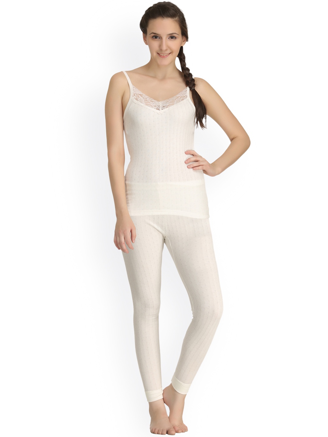

Kanvin Off-White Self-Design Thermal Set NEW2120OW2170