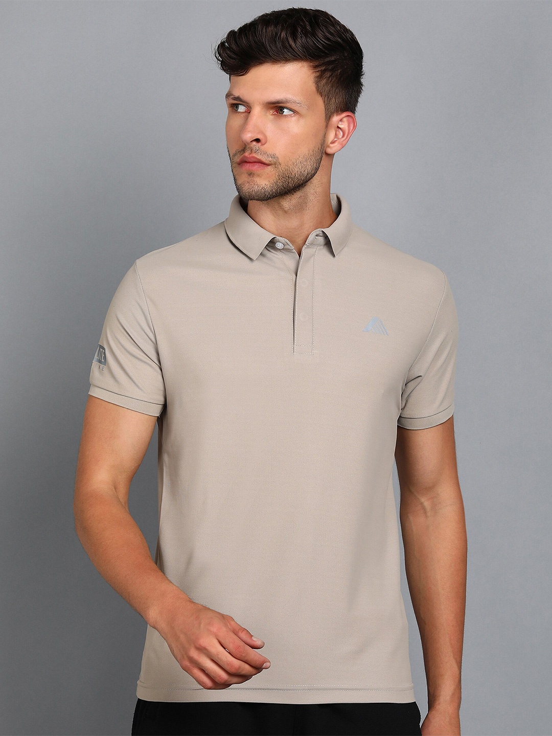 

Alan Jones Polo Collar Dry Tech Slim Fit T-shirt, Grey