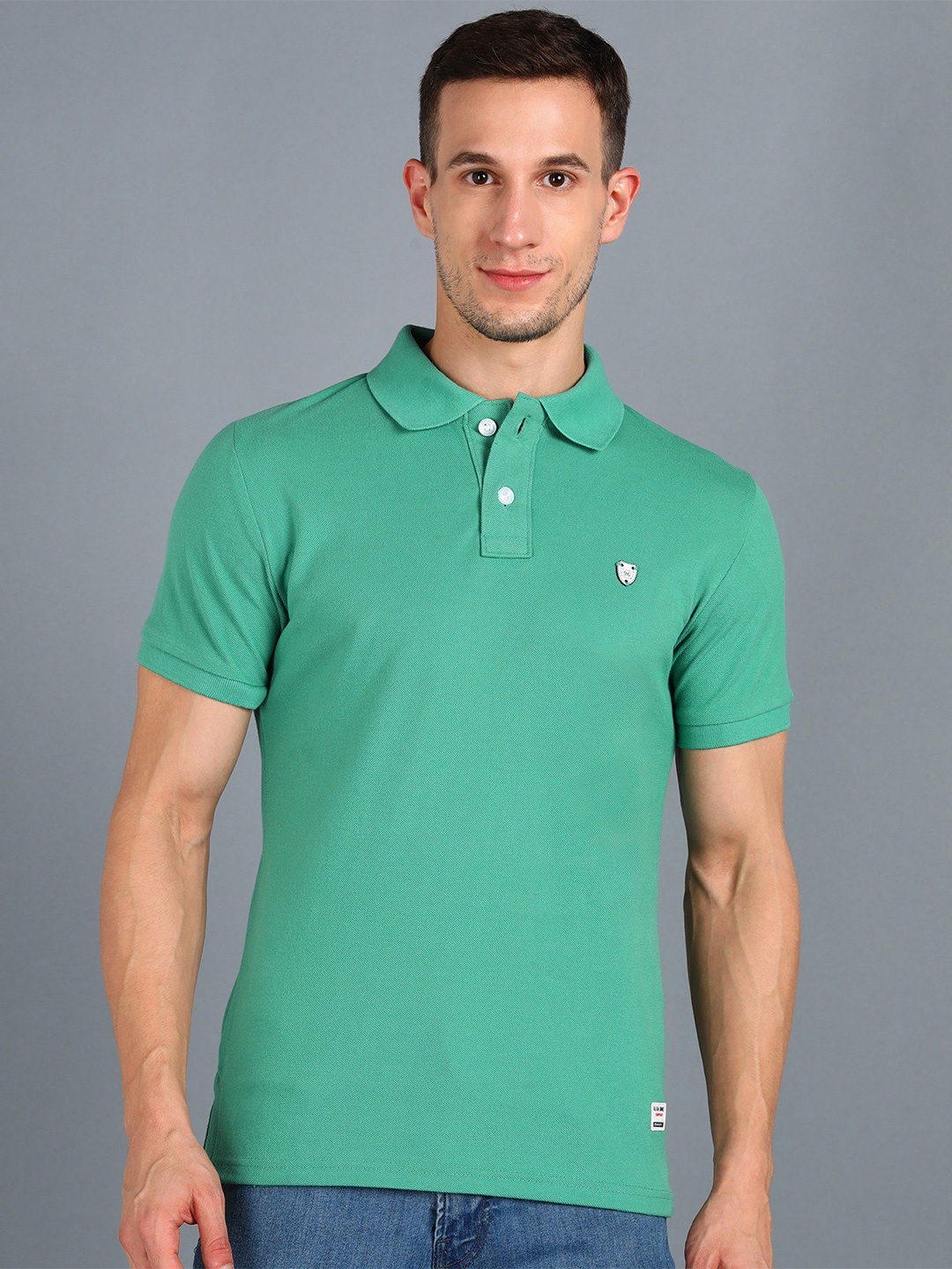 

Alan Jones Polo Collar Slim Fit T-shirt, Green