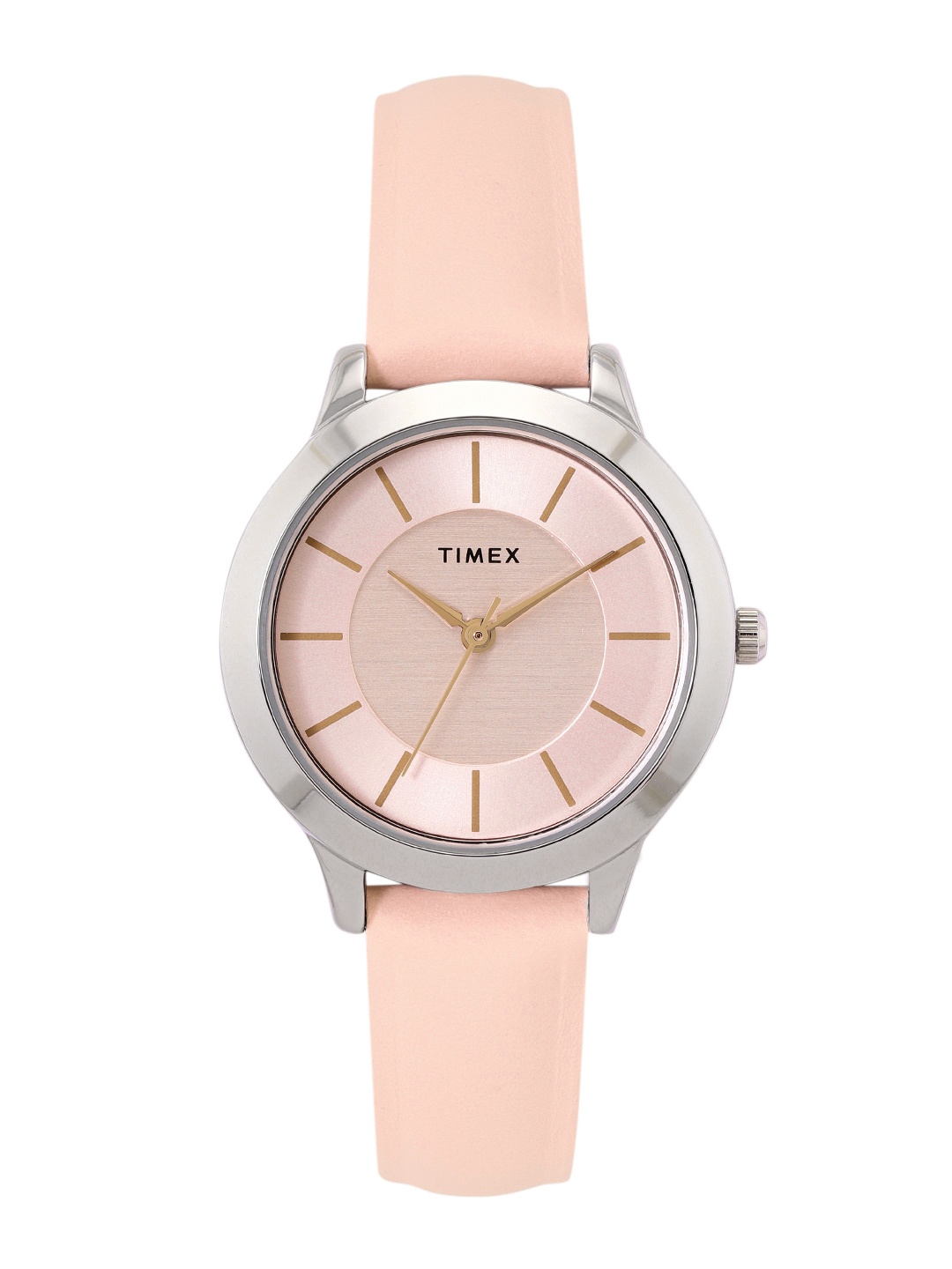 

Timex Women Leather Analogue Watch TWEL99SMU04, Pink